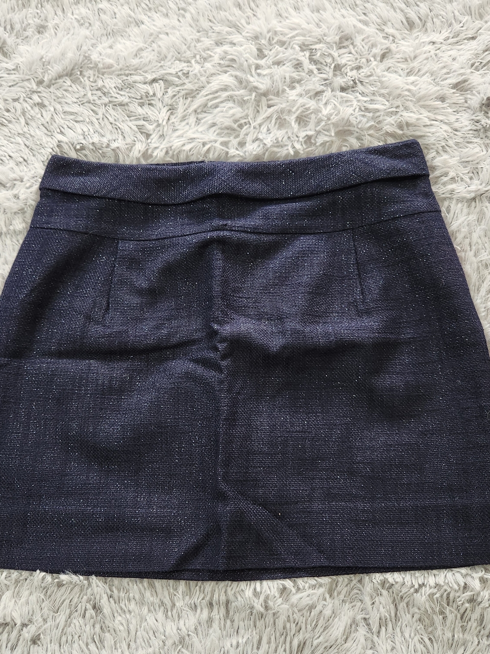 J.Crew Navy Blue Metallic Sparkle Skirt